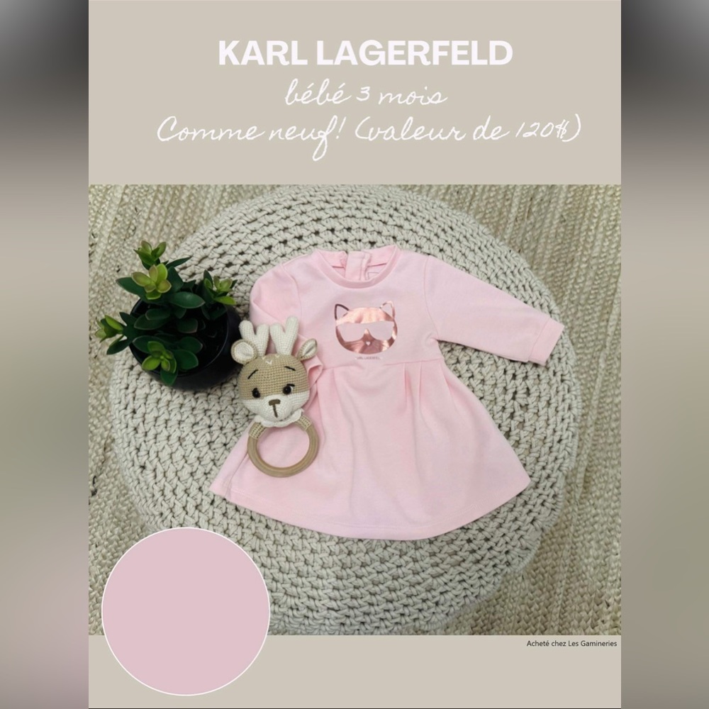Baby Karl Lagerfeld dress, 3 months